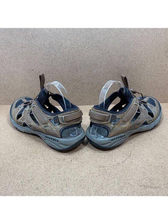 Merrell Mens Cambrian Stretch Dark Earth Vibram Sole Hiking Trail Sandals Size 9 main image 4